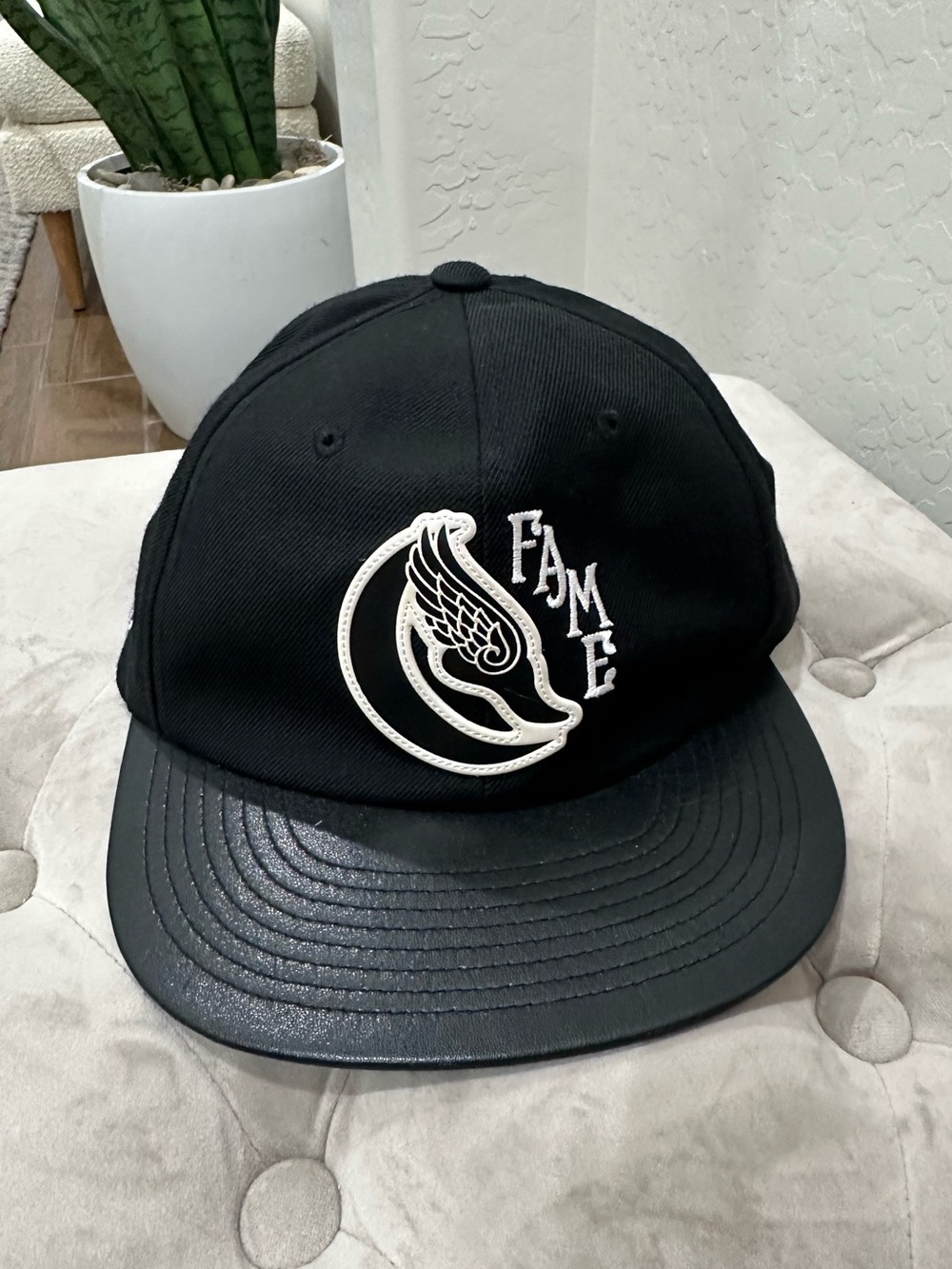 Hall of Fame Black Snapback Cap